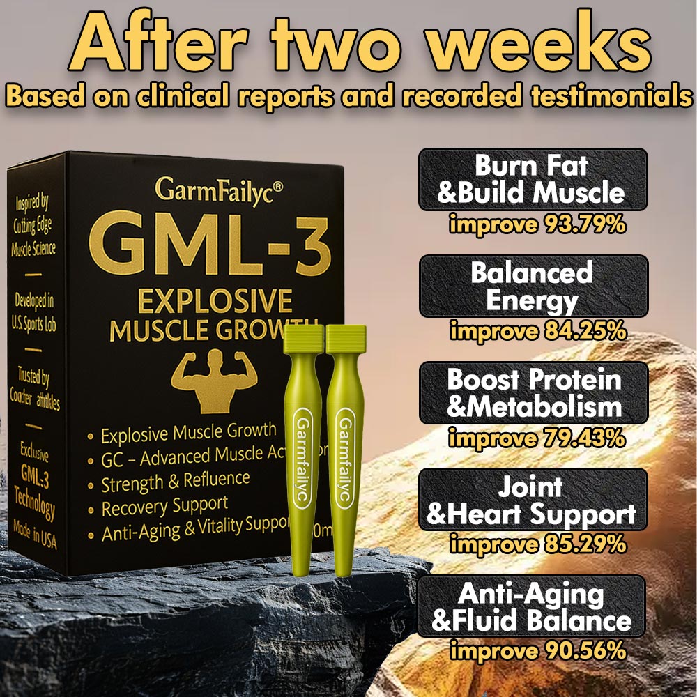 Official Store|GarmFailyc® GML-3 6-in-1 Muscle Growth Oral Solution|Muscle Synthesis & Fat-Burning Support
