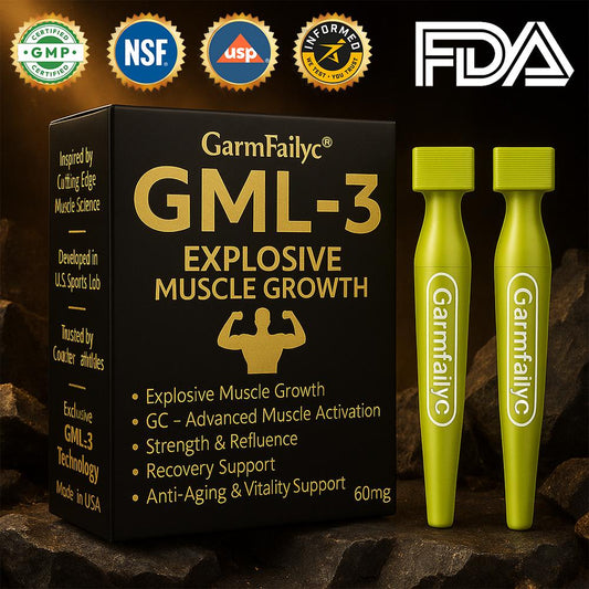 Official Store|GarmFailyc® GML-3 6-in-1 Muscle Growth Oral Solution|Muscle Synthesis & Fat-Burning Support